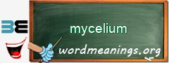 WordMeaning blackboard for mycelium